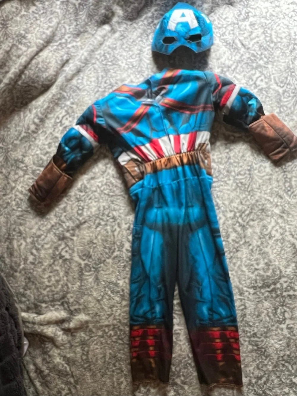Kids Captain America Superhero Costume with Mask - Picture 4 of 8